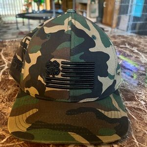 Black clover golf hat